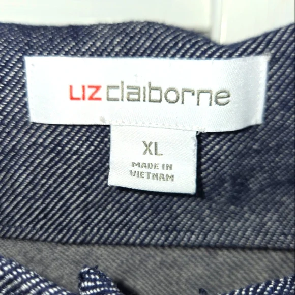 Liz Claiborne Women's XL Sleeveless Blue Dress with Belt - Picture 6 of 13